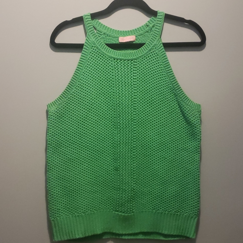 Lilly pulitzer used green sweater size medium